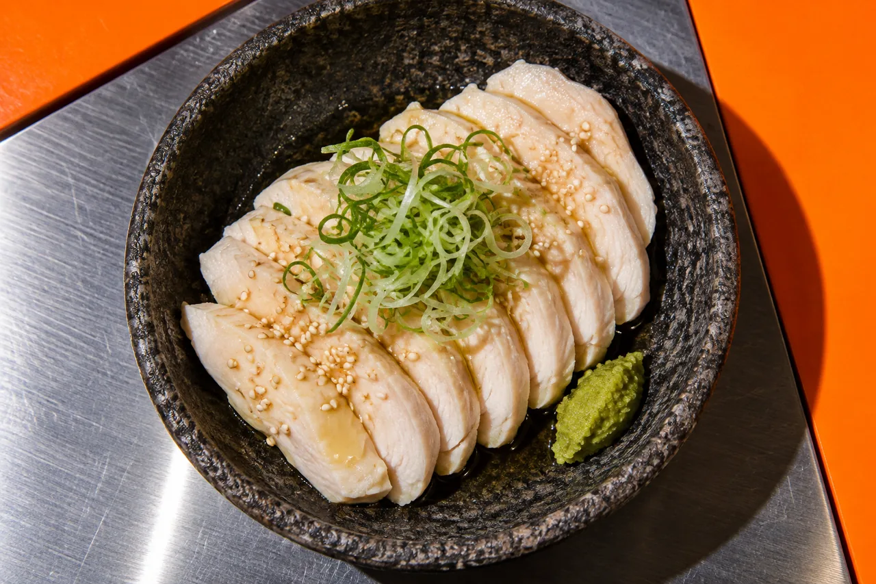 Tori mune au shio koji poché à basse température