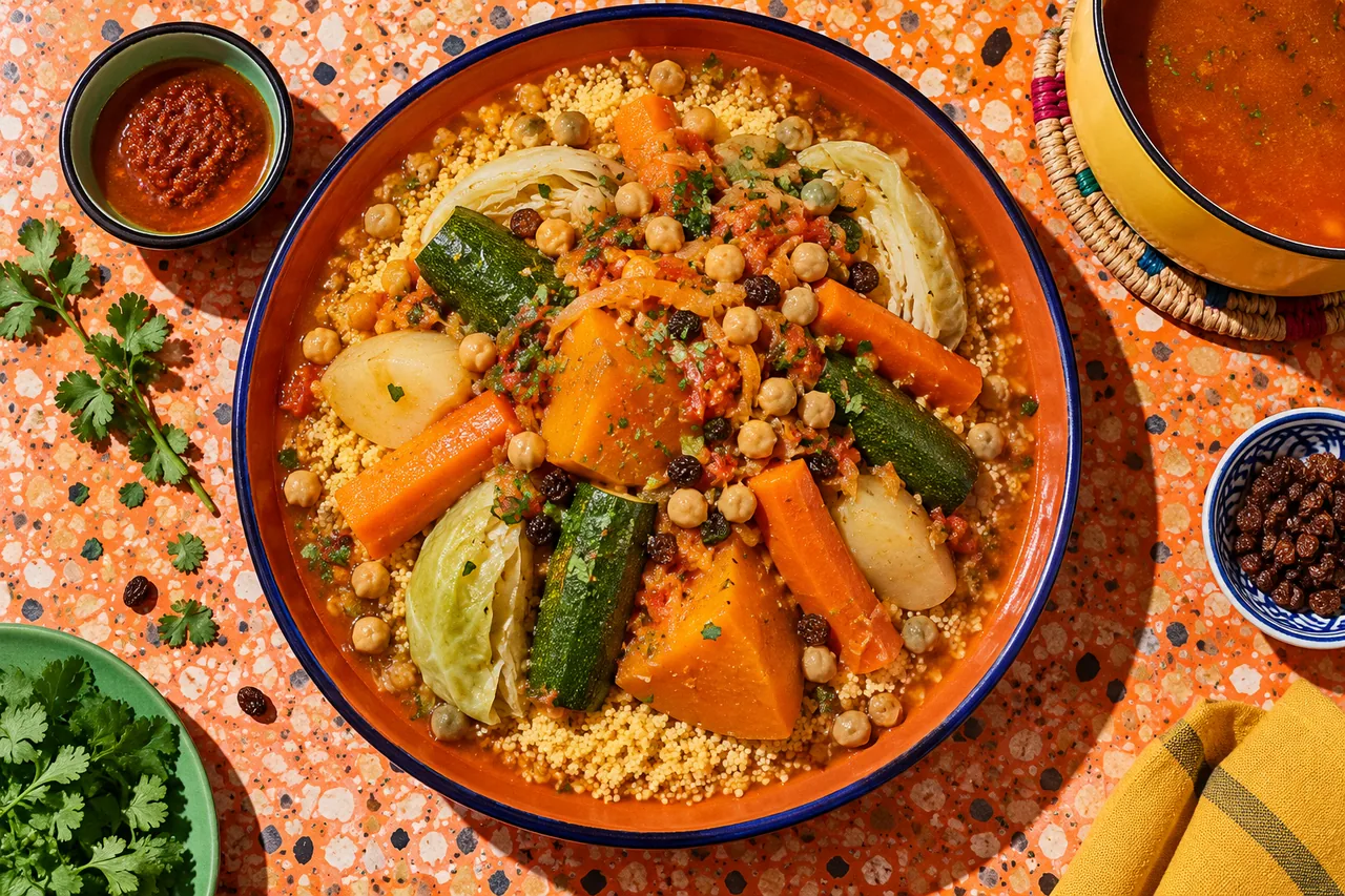 Vegetable Couscous with Chickpeas