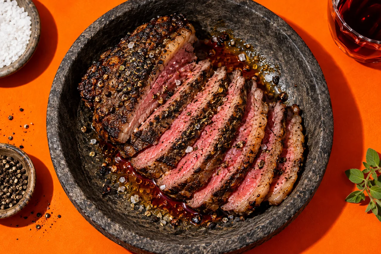 Tri-Tip façon Santa Maria au Gril et Croûte Poivrée