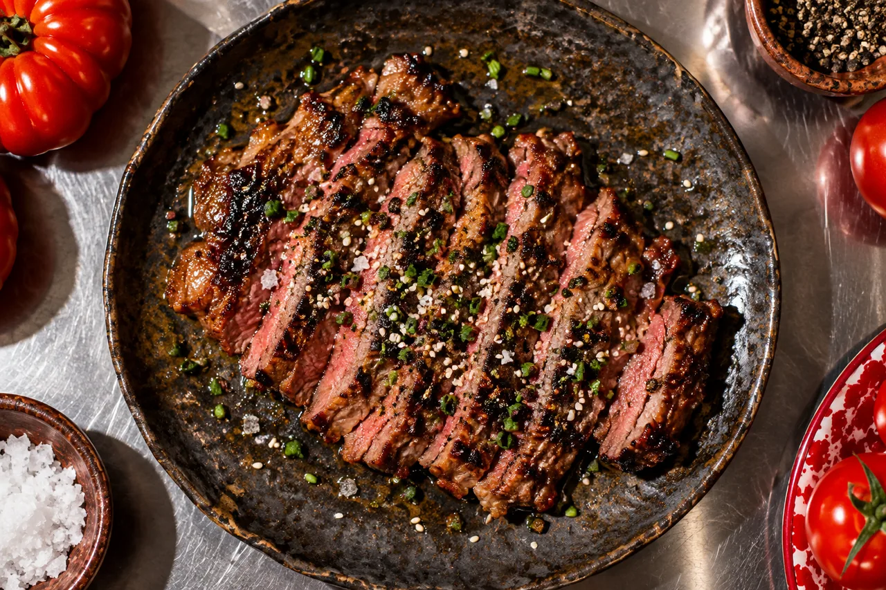Araignée de bœuf marinée au miso
