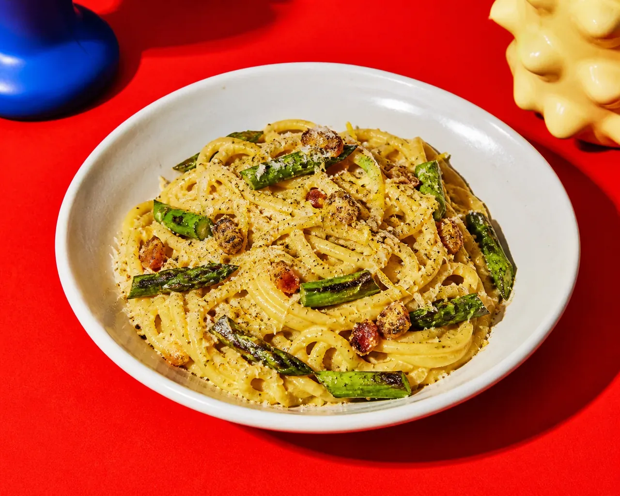 Carbonara asperges-citron