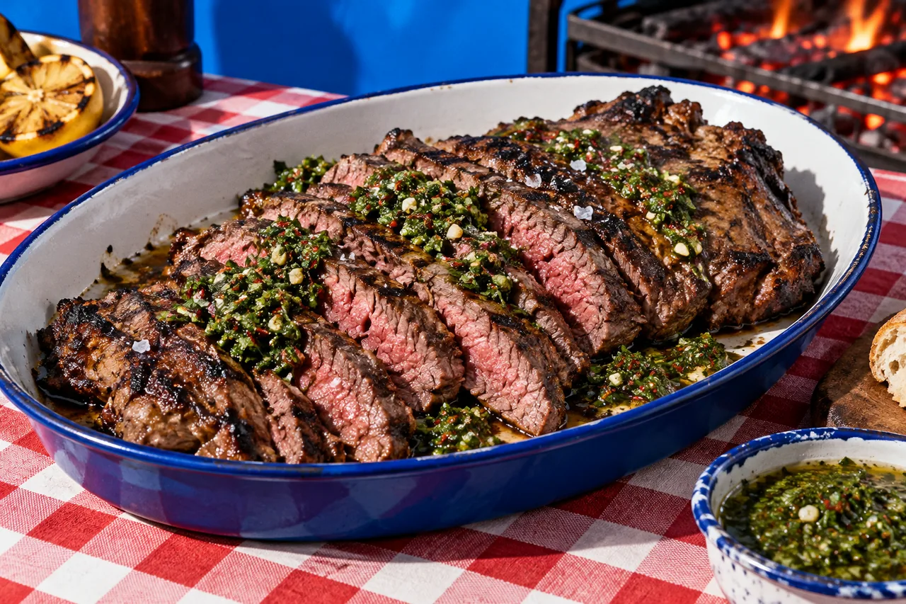 Vacío a la parrilla traditionnel (bavette d'aloyau à l'argentine)