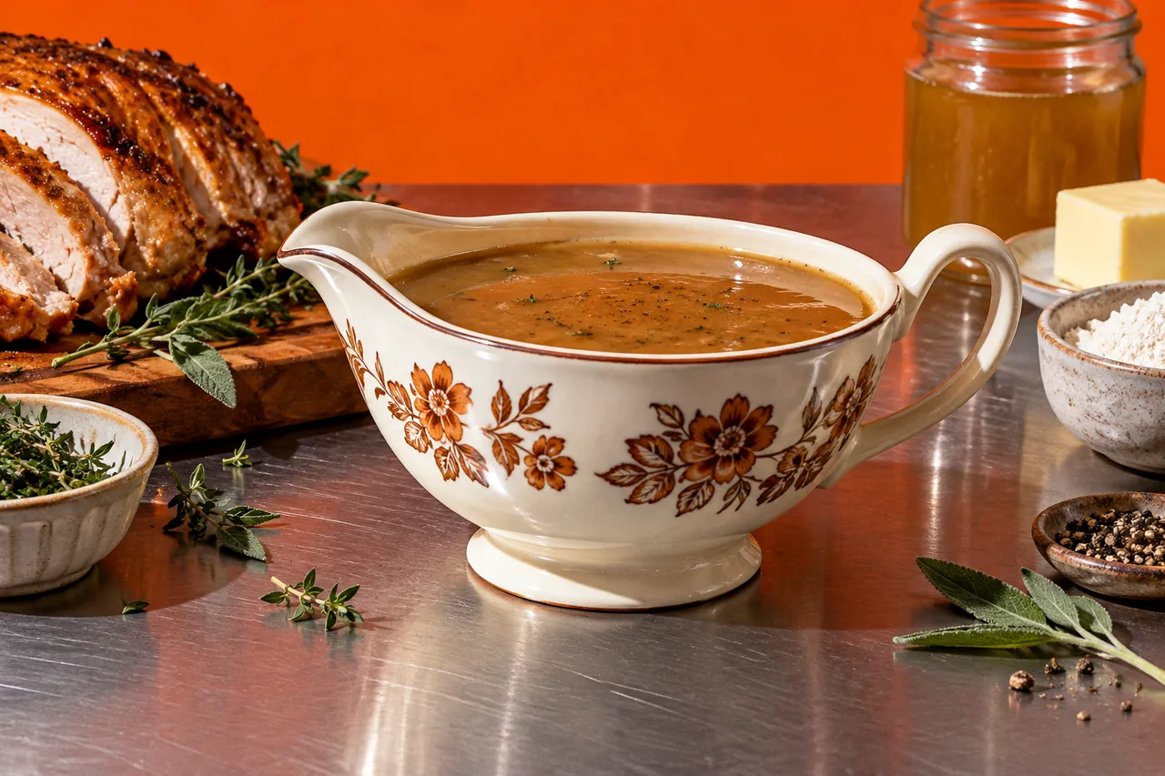 Turkey gravy (sauce aux sucs de dinde)