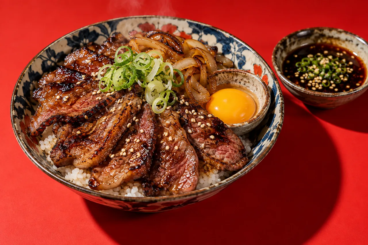 Zabuton yakiniku à la sauce tare