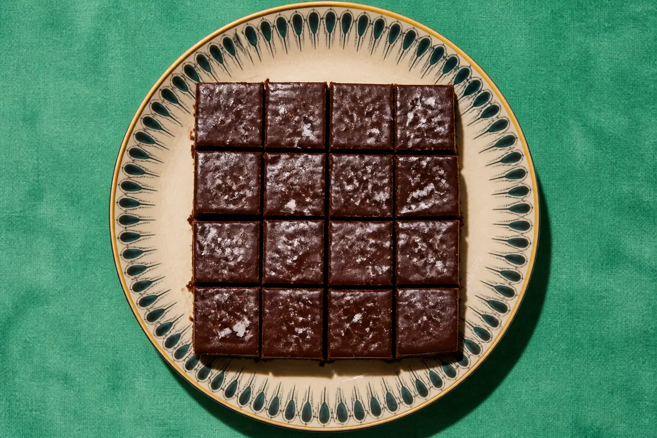 Fudge fondant au chou-fleur et chocolat noir