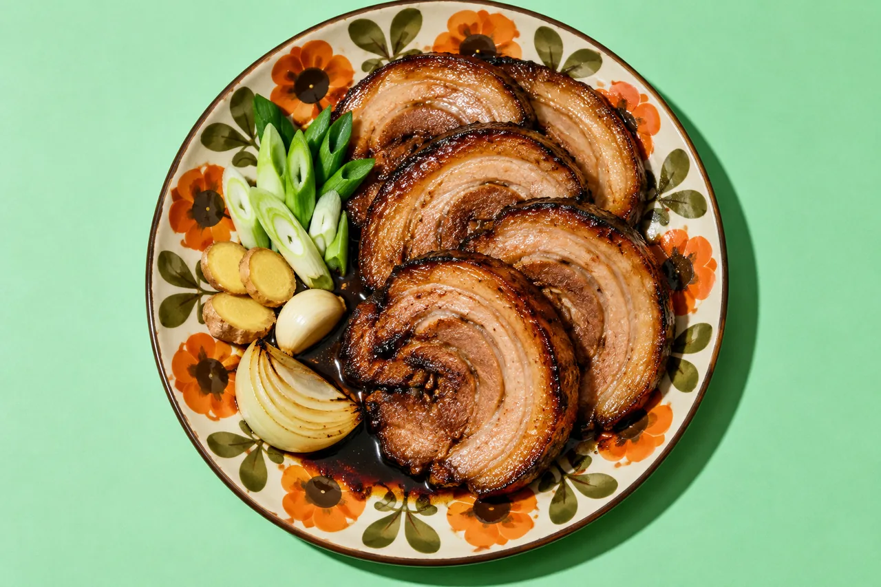 Chashu de porc roulé traditionnel pour ramen