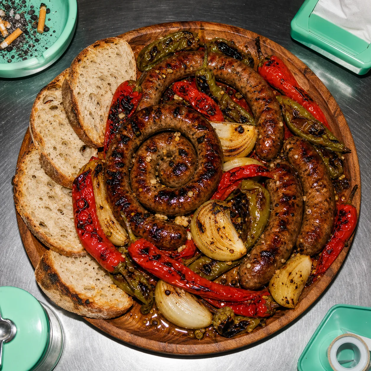 Saucisse italienne grillée aux poivrons façon pickles