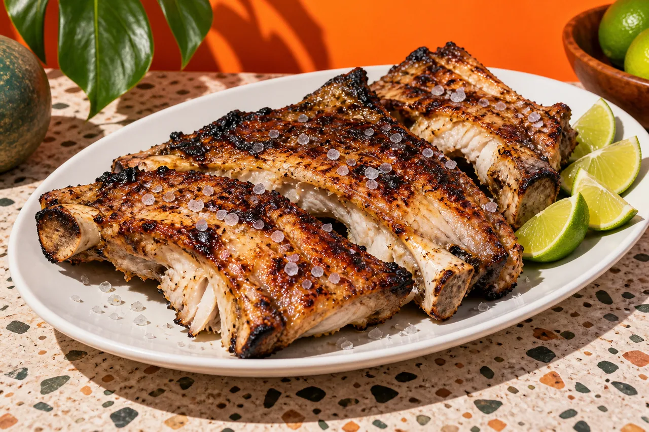 Costela de tambaqui grillée au gros sel, tradition de Manaus