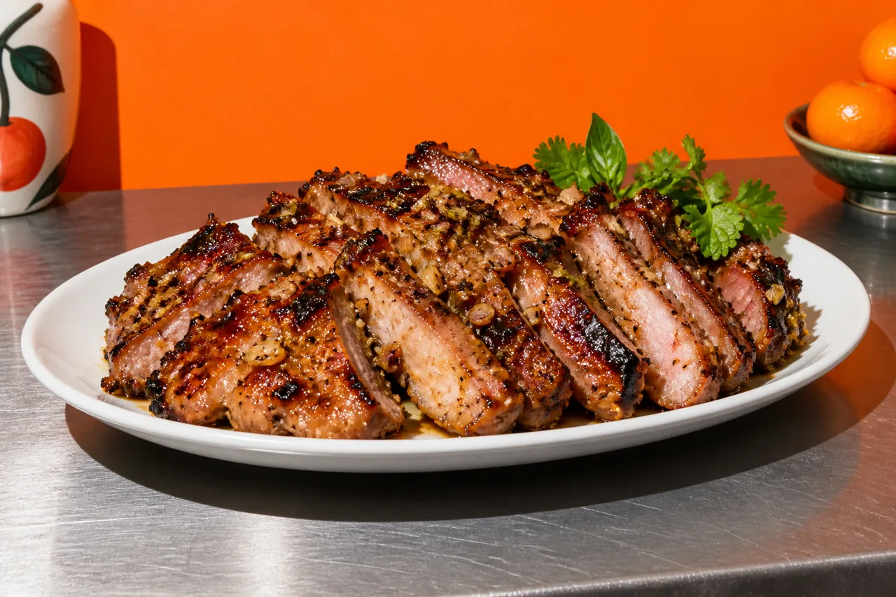 Mui tau grillé à la citronnelle