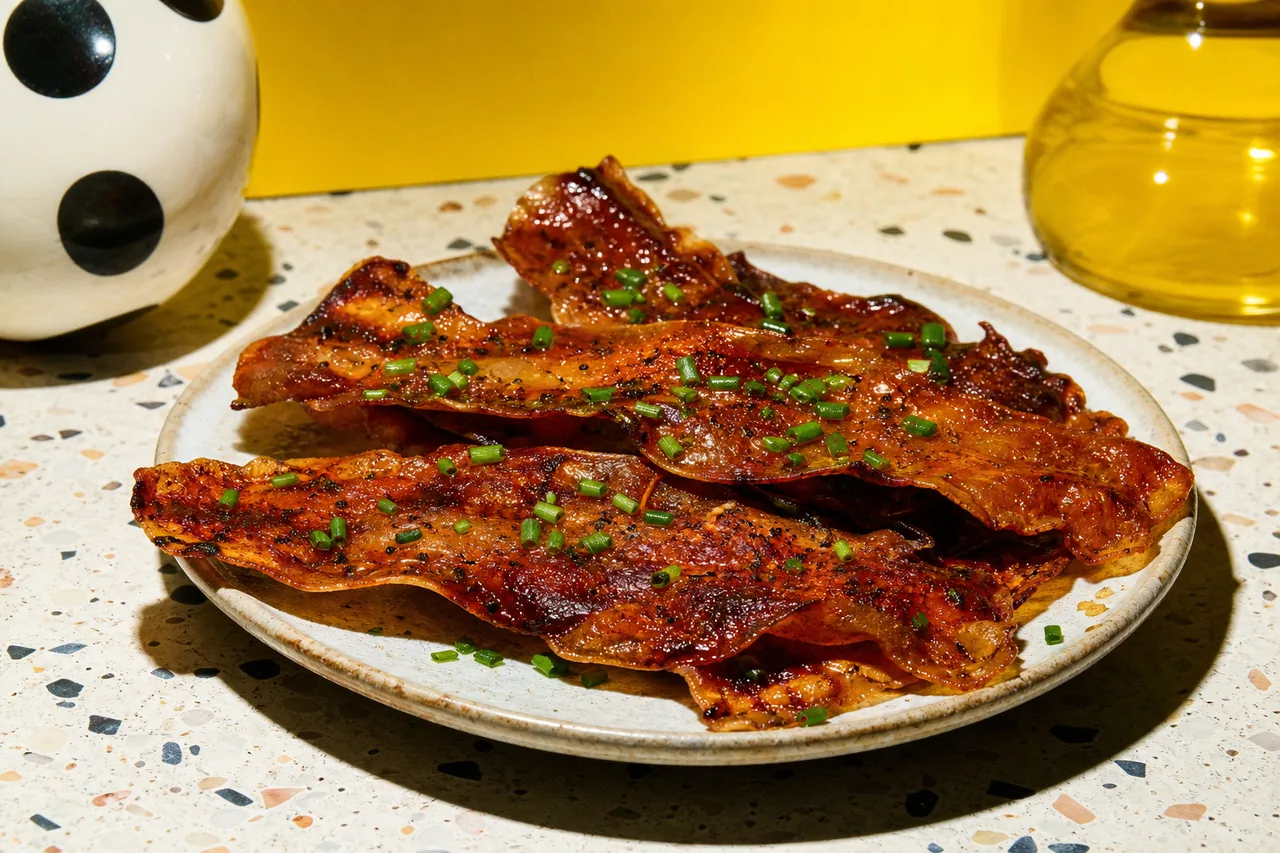 Bacon végétarien classique au papier de riz