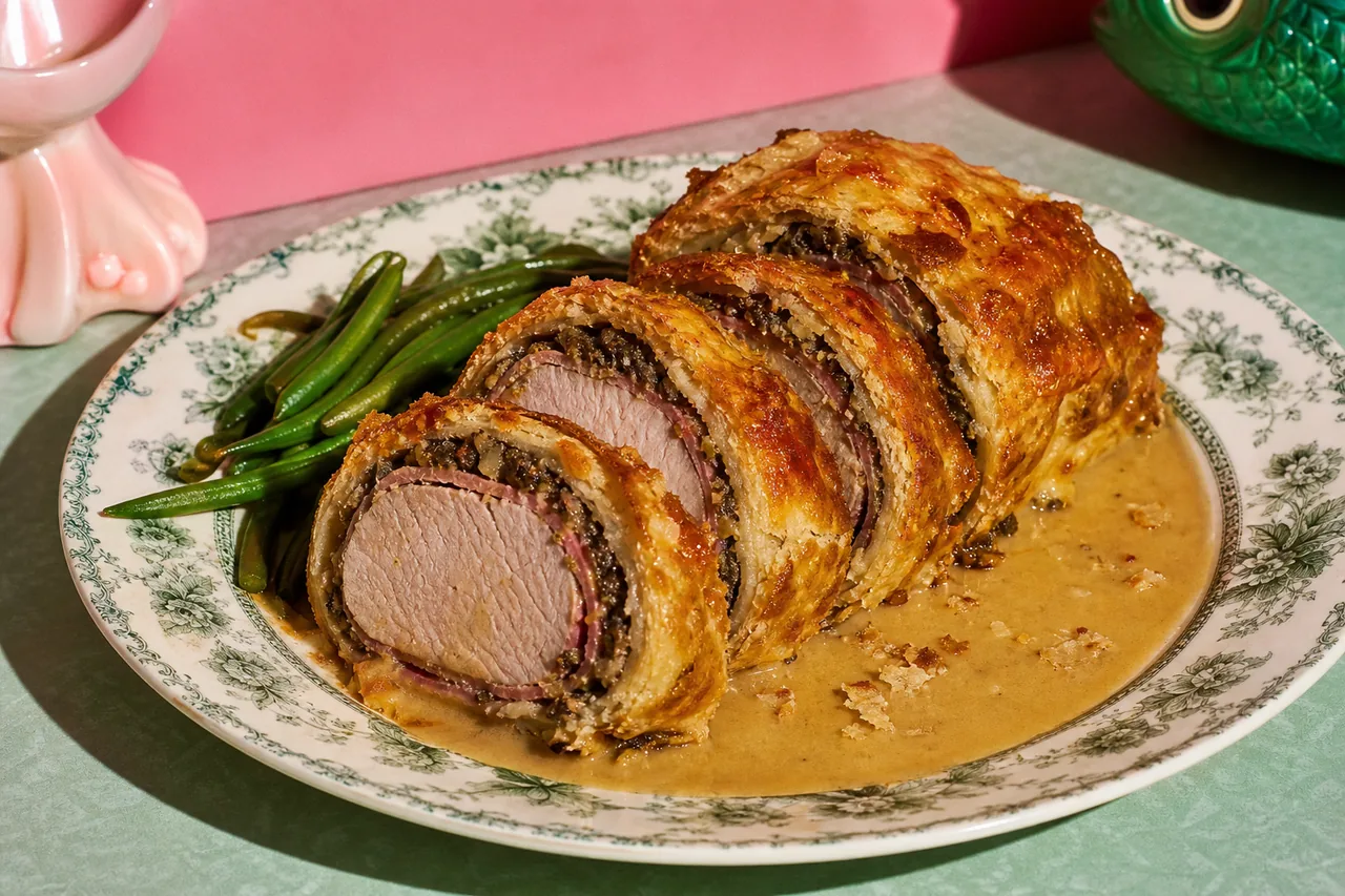 Filet mignon de porc en croûte croustillante