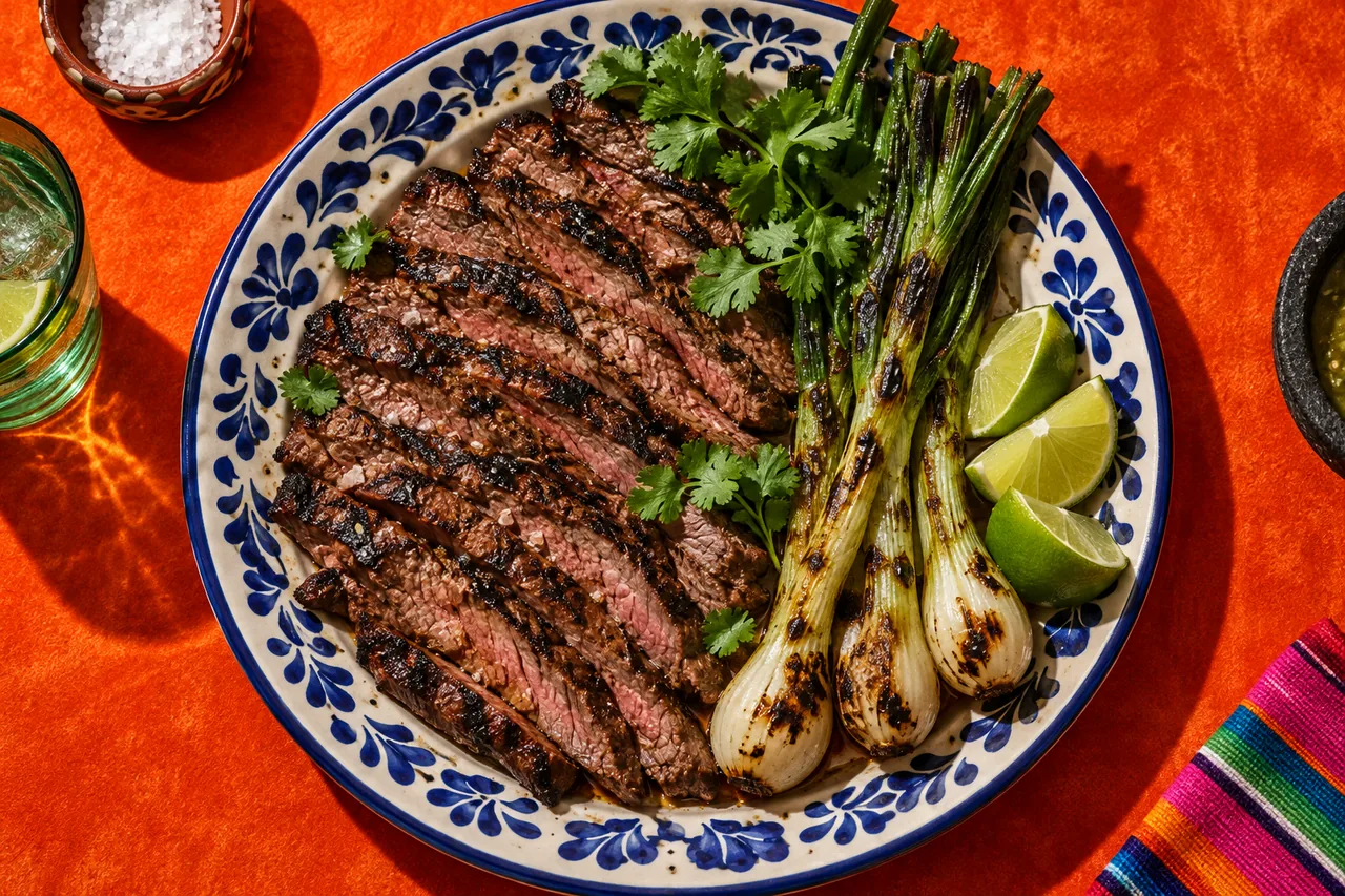 Carne asada traditionnelle au grill