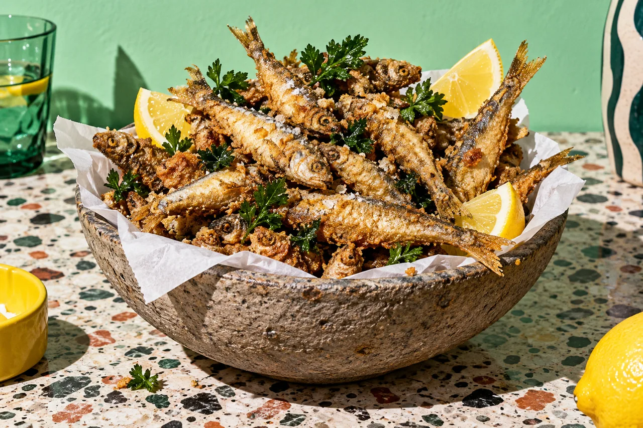 Friture de goujons, tradition des guinguettes des bords de Marne