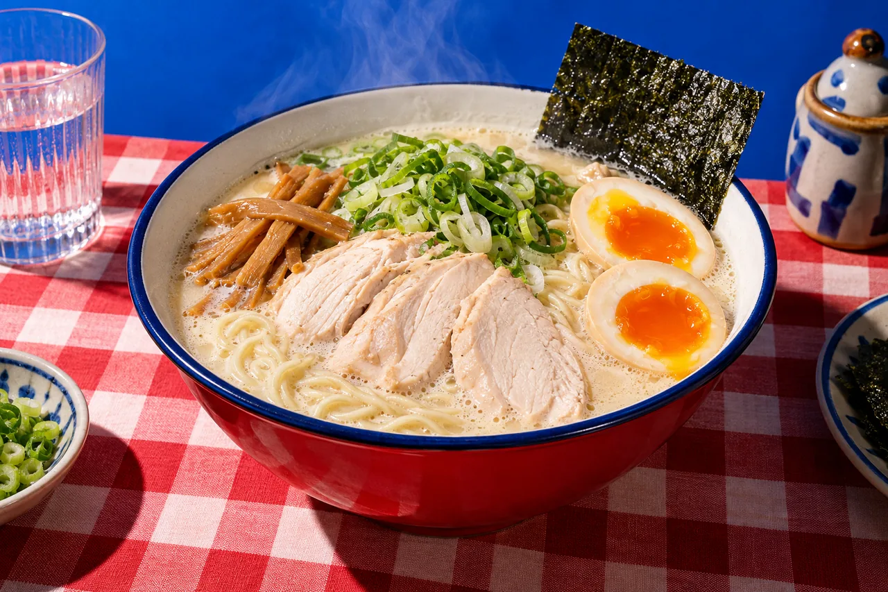 Ramen Tori Paitan Authentique au Bouillon Blanc de Poulet