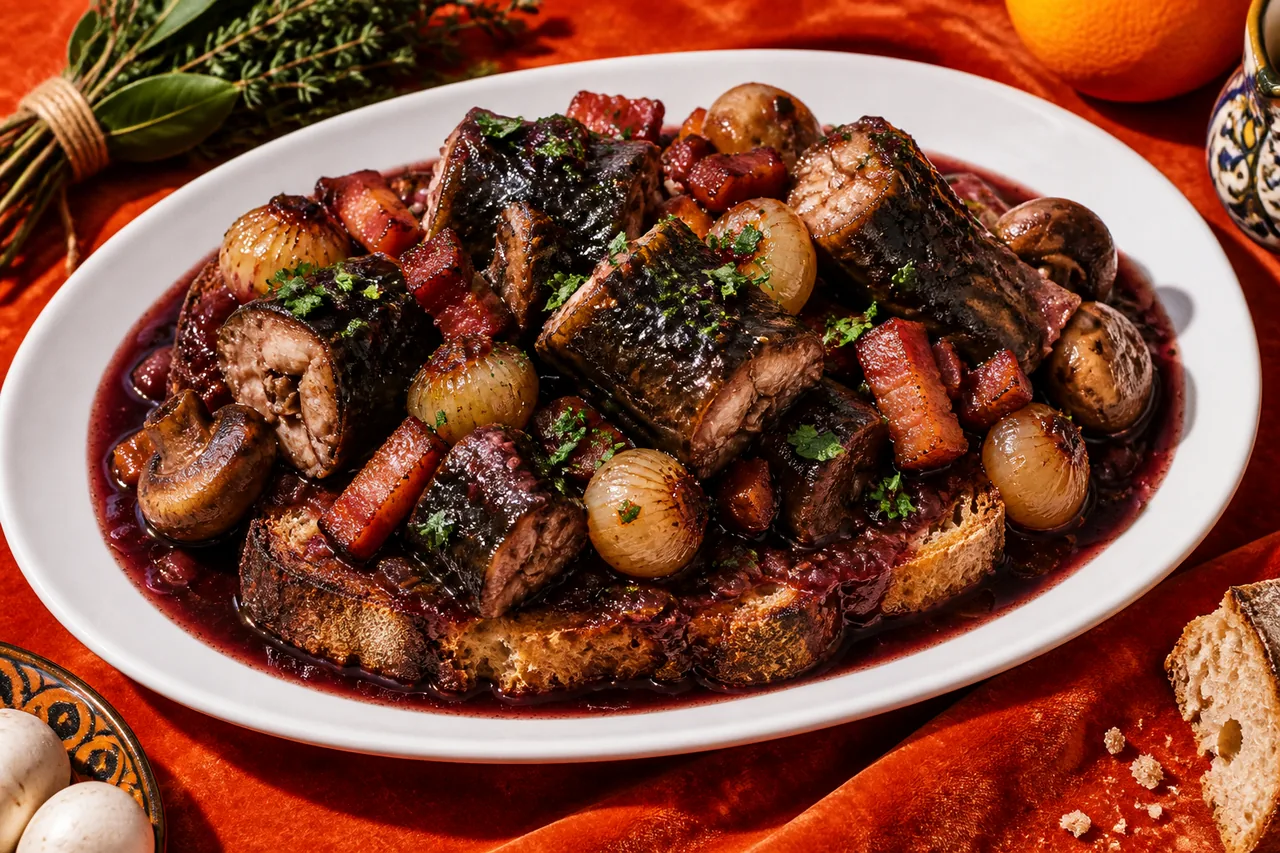 Matelote d'anguille au vin rouge, tradition des bords de Loire