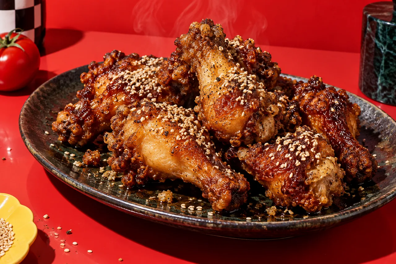 Tebamoto de poulet frits façon Nagoya