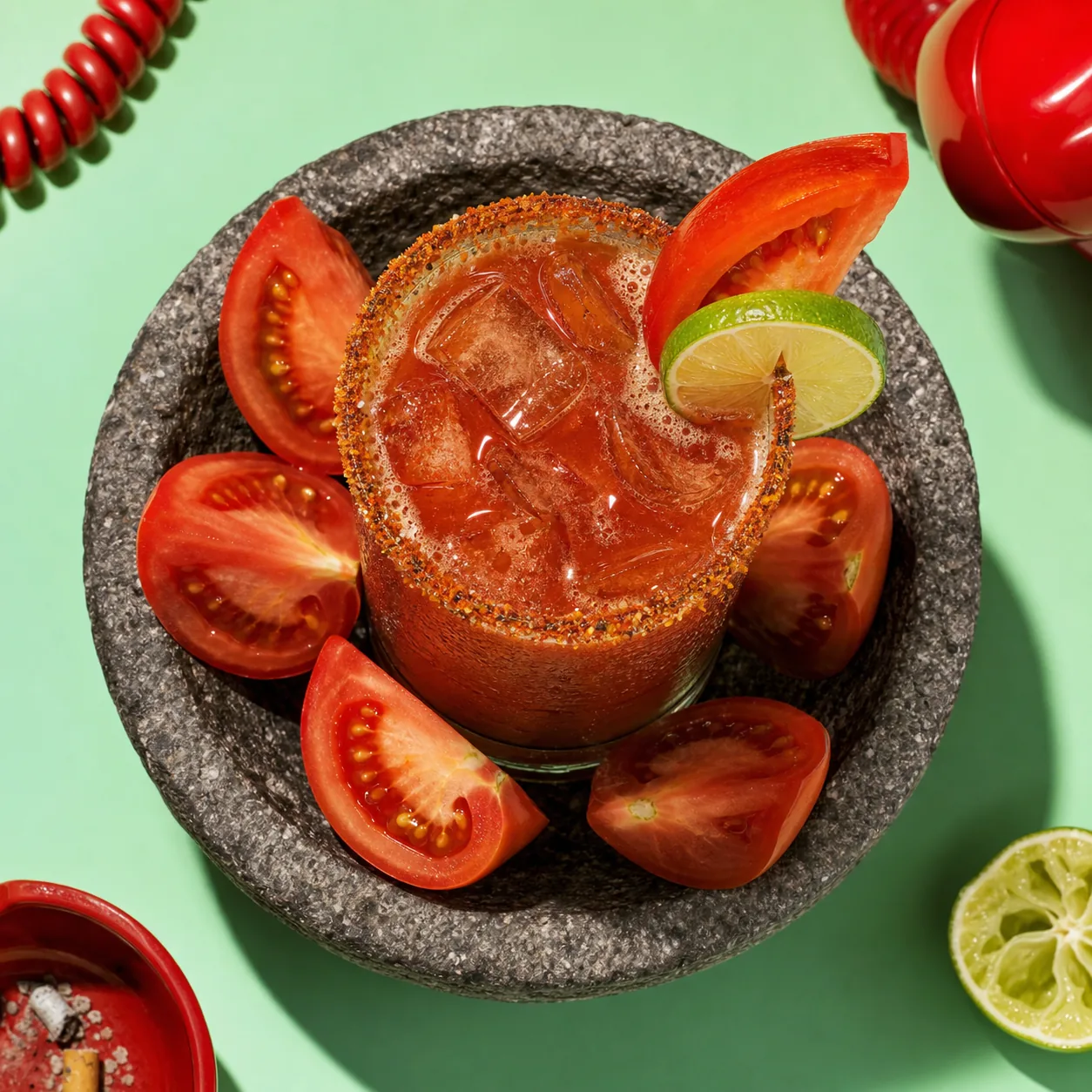 Michelada à la tomate fraîche