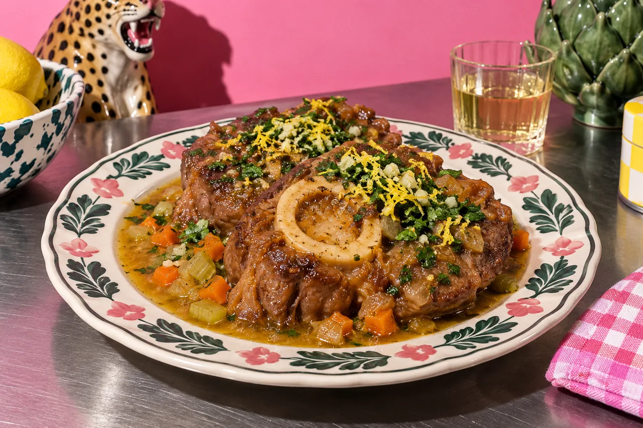 Ossobuco alla Milanese Traditionnel et sa Gremolata Fraîche