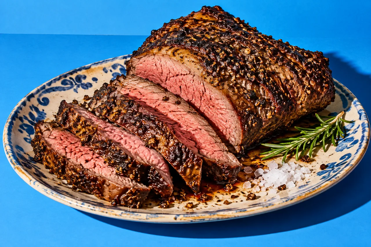 Tri-tip de bœuf fumé au barbecue façon Santa Maria