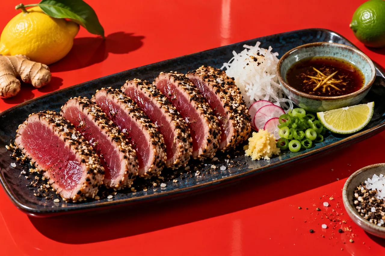 Tuna Tataki with Ponzu