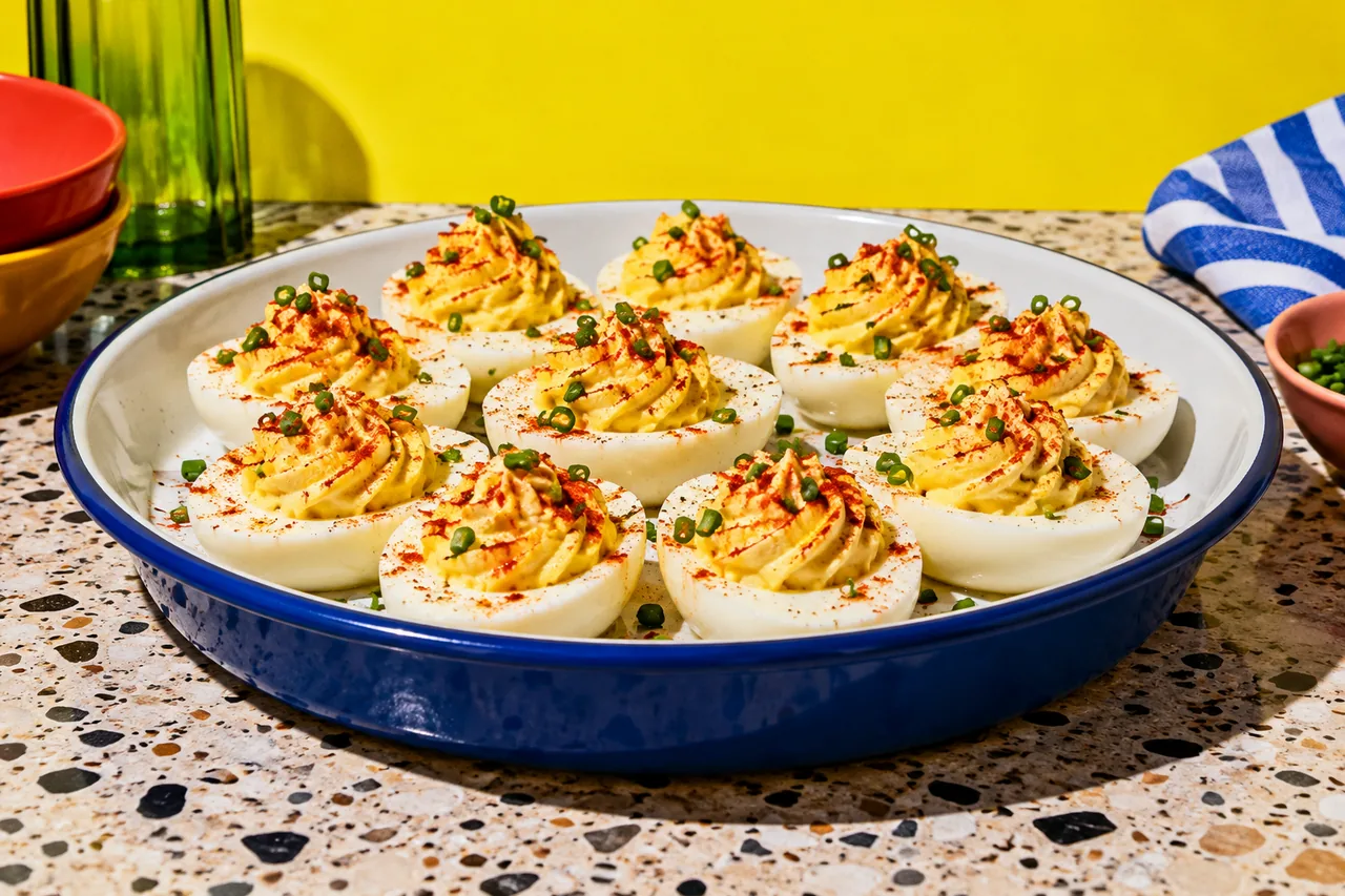 Deviled eggs (œufs mimosa à l'américaine)