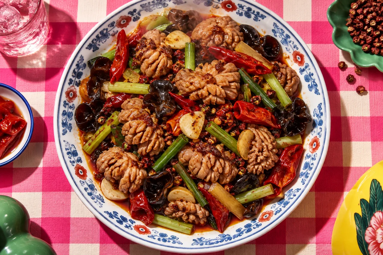 Rognons de porc sautés à la sichuanaise (Huo Bao Yao Hua)