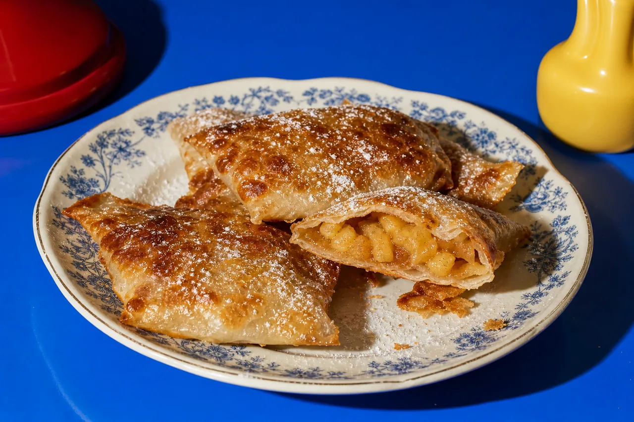 Chaussons aux pommes croustillants au papier de riz
