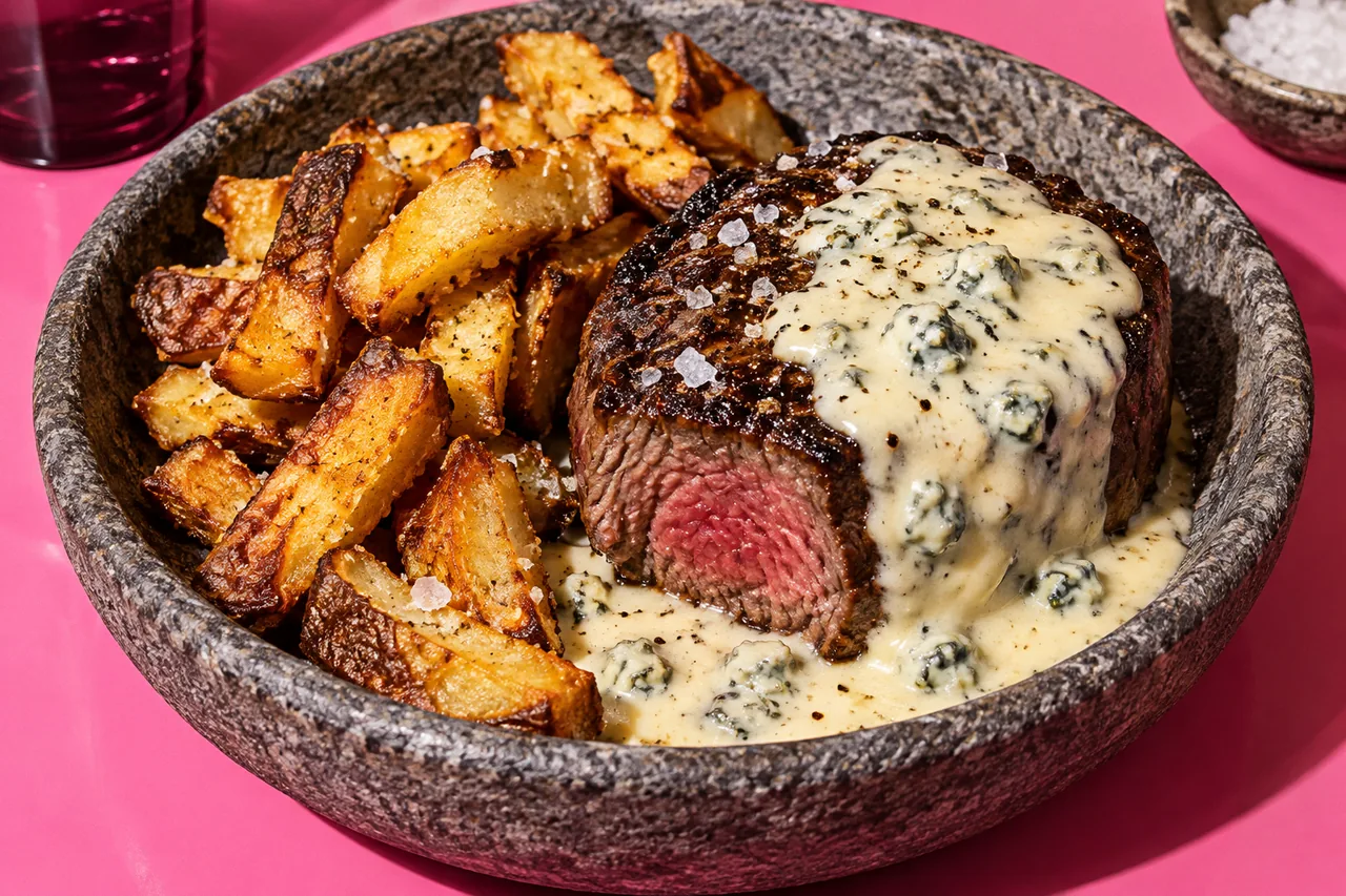 Solomillo de buey con salsa de Cabrales