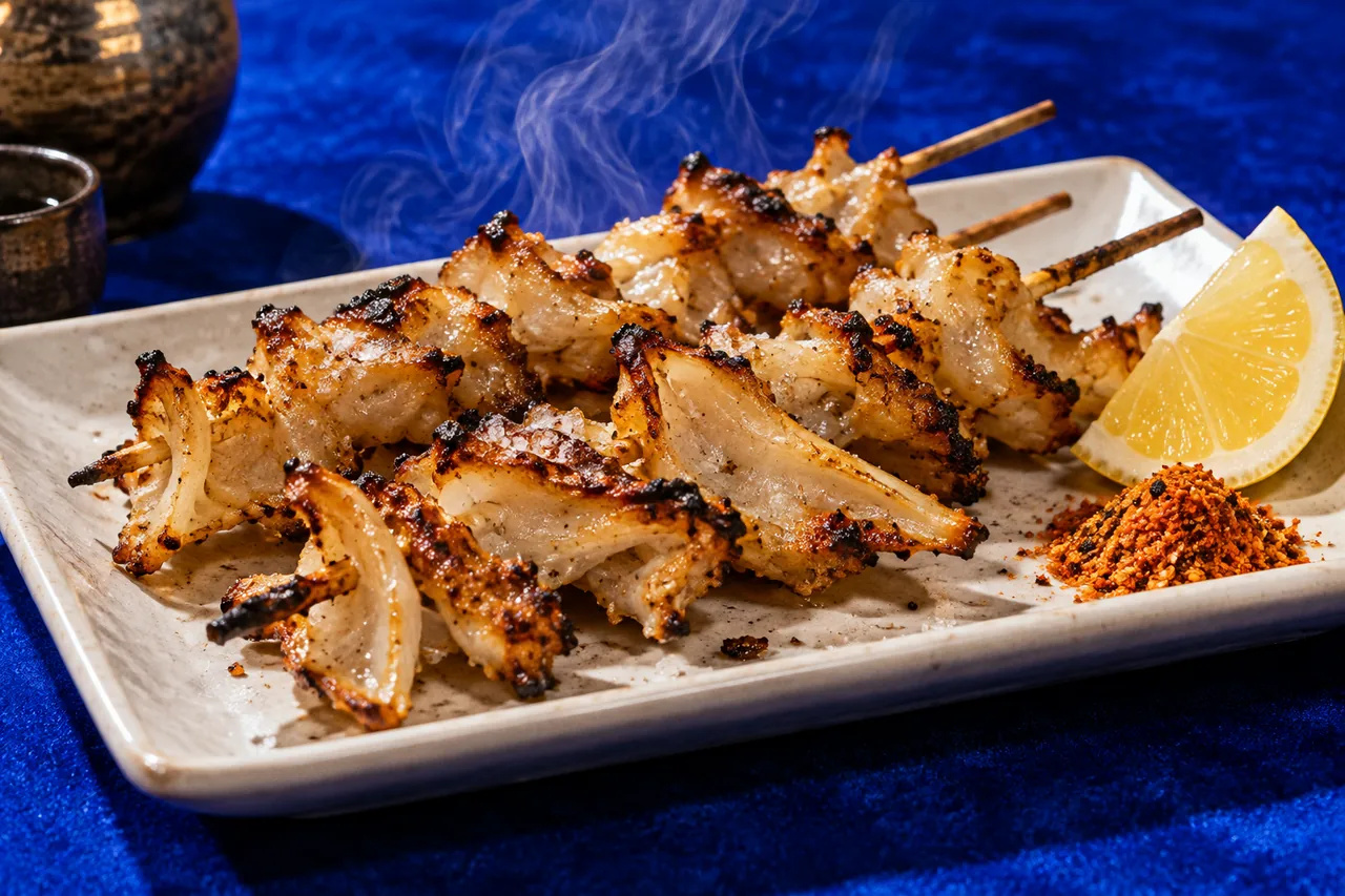 Yakitori de nankotsu au sel