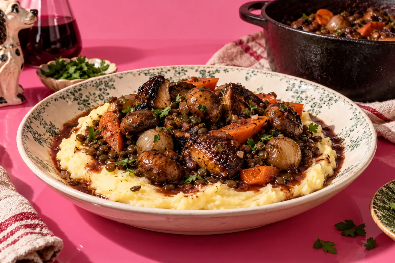 Bourguignon de champignons