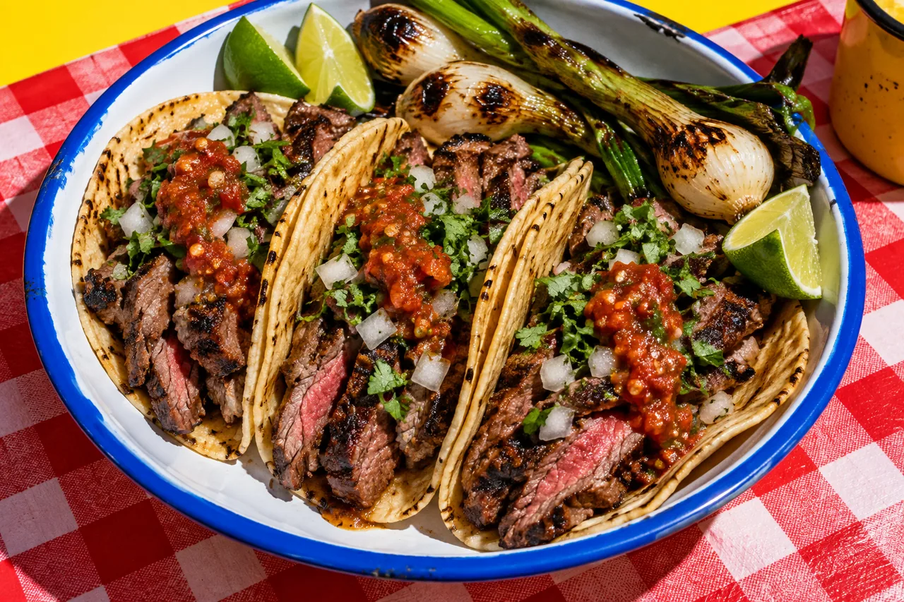 Tacos de arrachera traditionnels