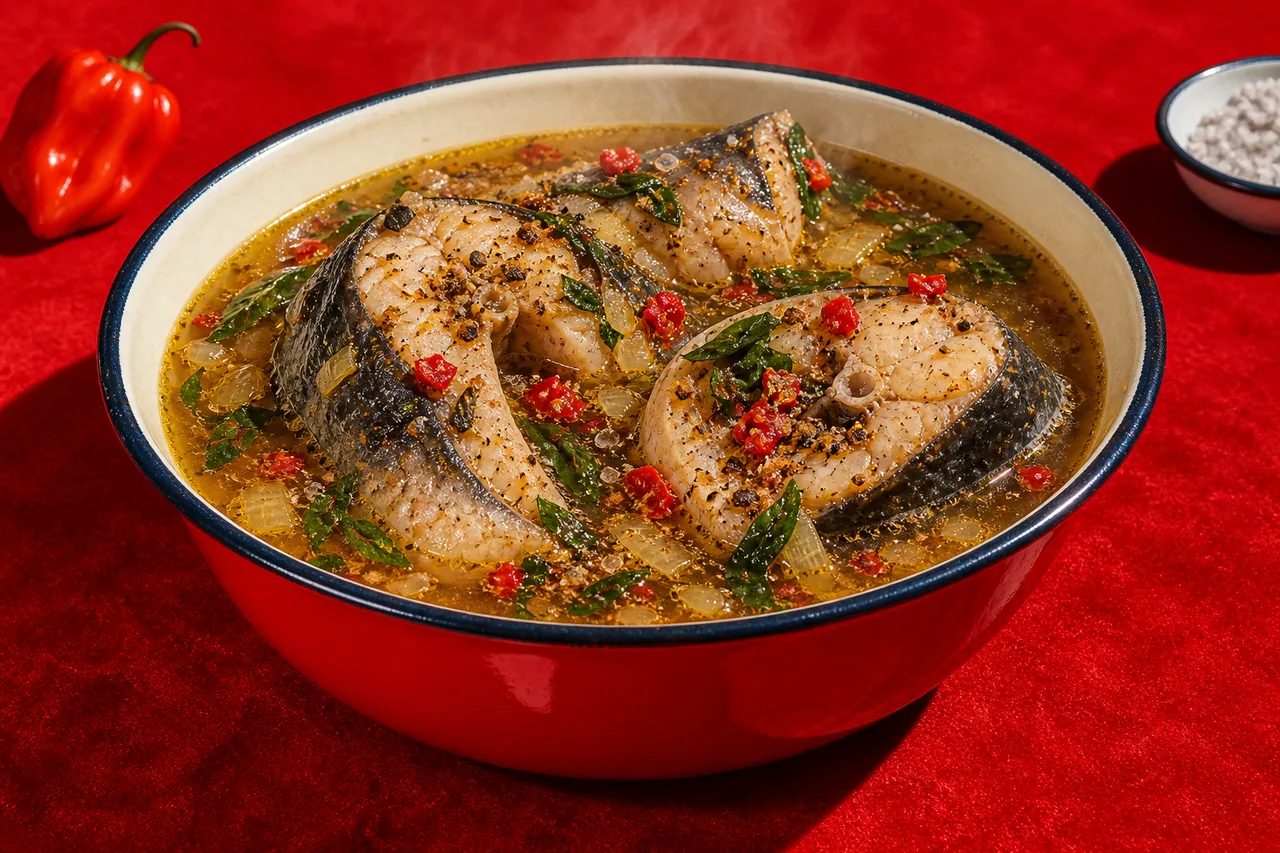 Catfish pepper soup au clarias, tradition nigériane