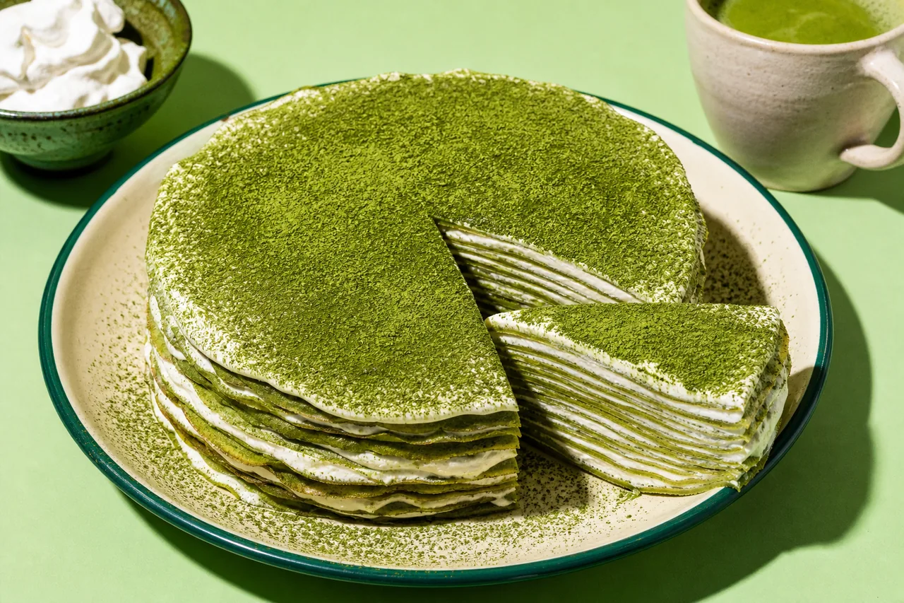 Gâteau Mille-Crêpes au Matcha