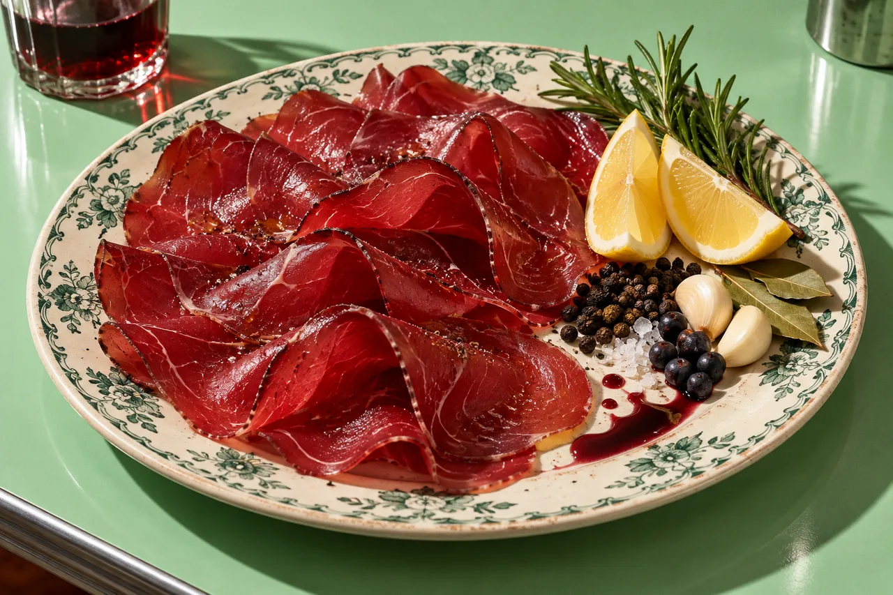 Bresaola artisanale de bœuf au rond de gîte