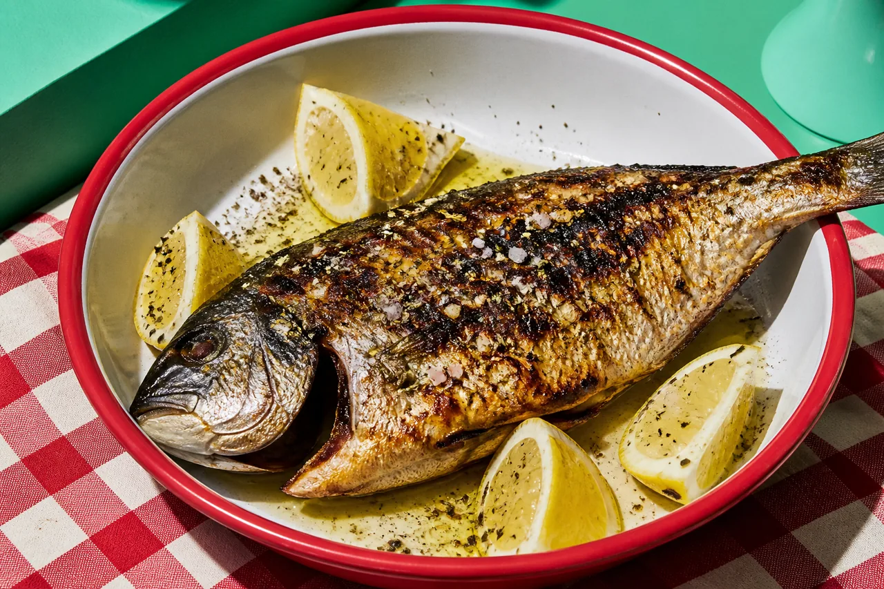 Melanouri Psito, Oblade Grillee Entiere à l'Huile d'Olive et à l'Origan (Tradition Grecque)