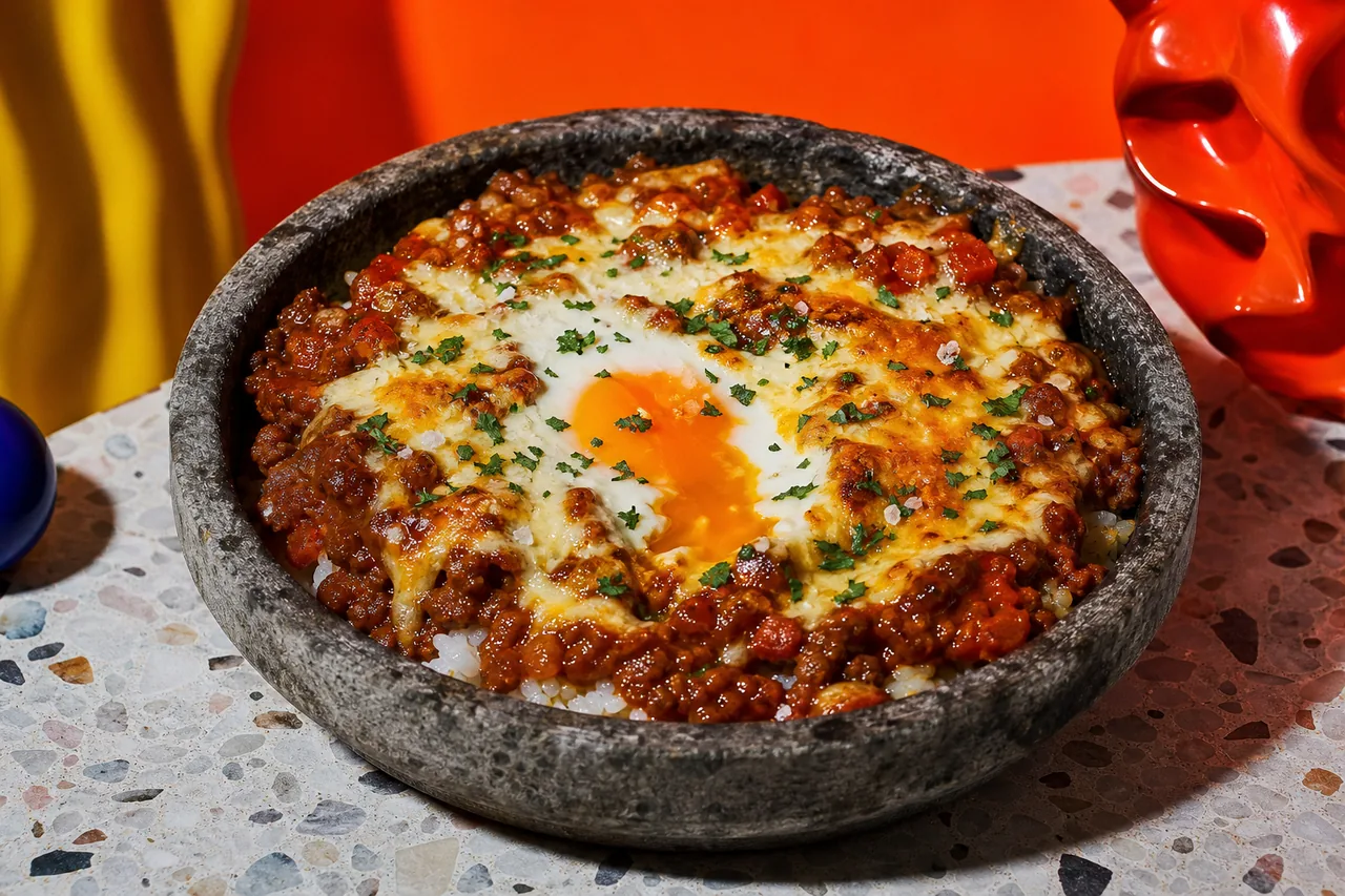 Yaki Keema Curry (Gratin de Curry Japonais à l'Œuf et au Fromage)
