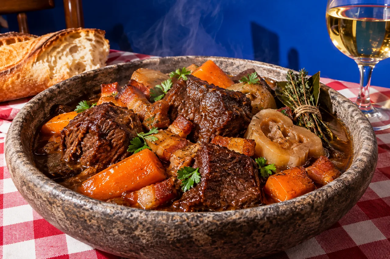 Bœuf mode traditionnel aux carottes et jumeau de bœuf