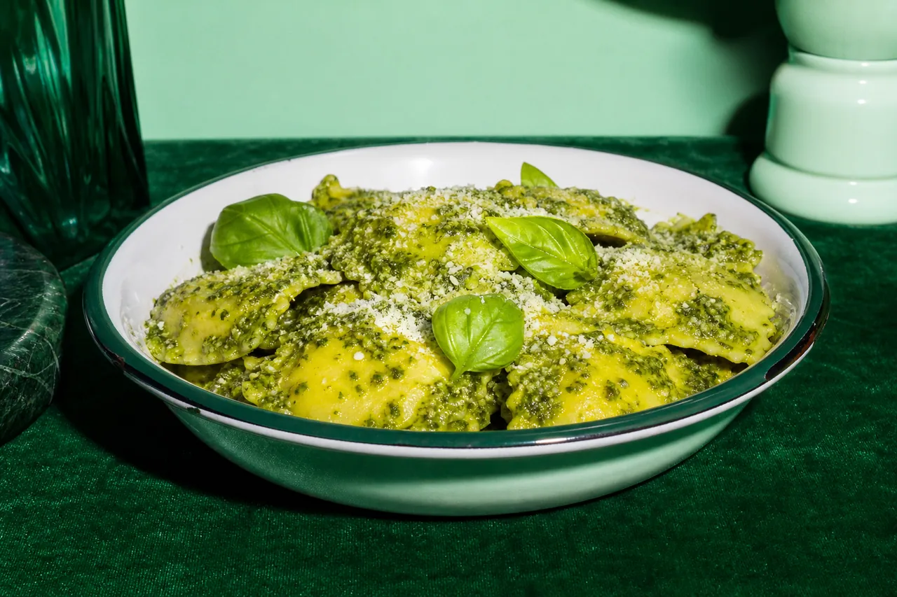 Ravioli de ricotta au pistou