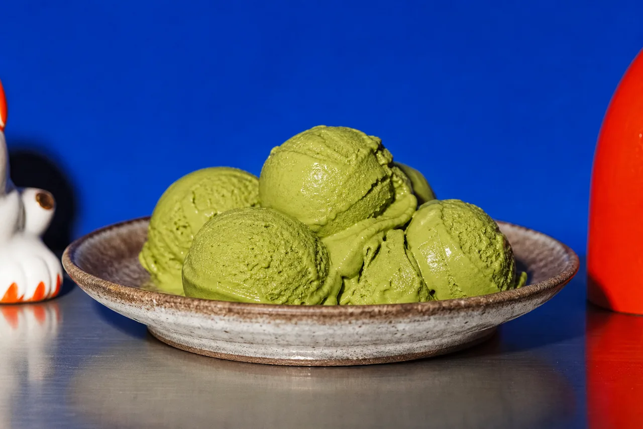 Glace matcha au Creami
