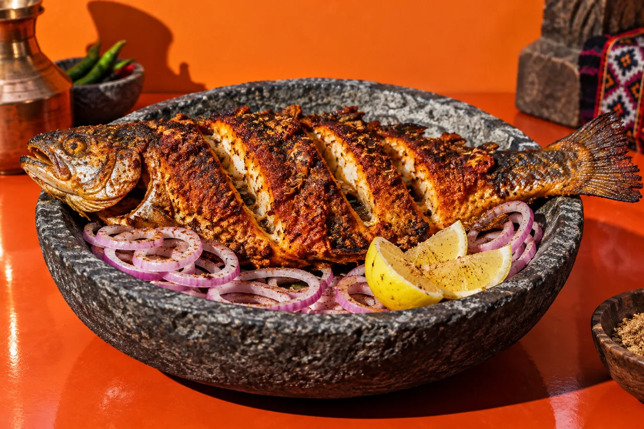 Truite des neiges frite au masala, tradition des vallées de l'Himachal Pradesh