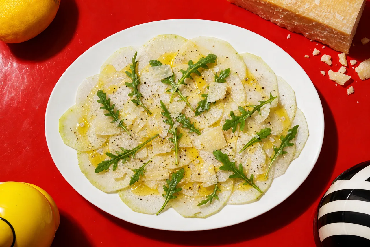 Carpaccio de chou rave
