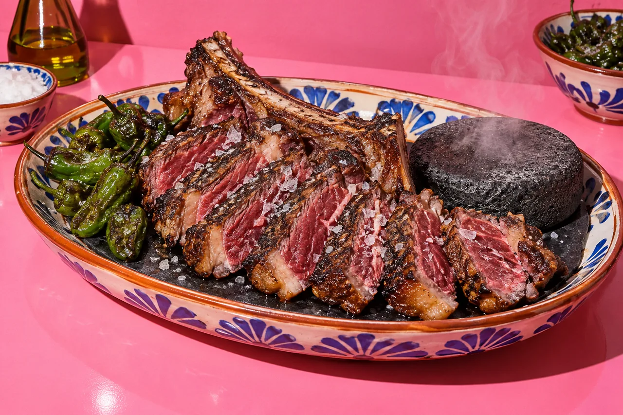 Chuletón de buey a la piedra