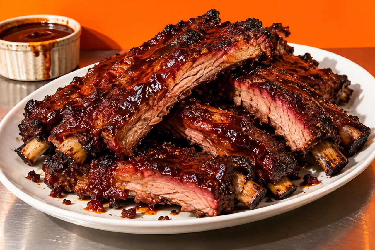 Spare ribs de porc fumés façon Kansas City
