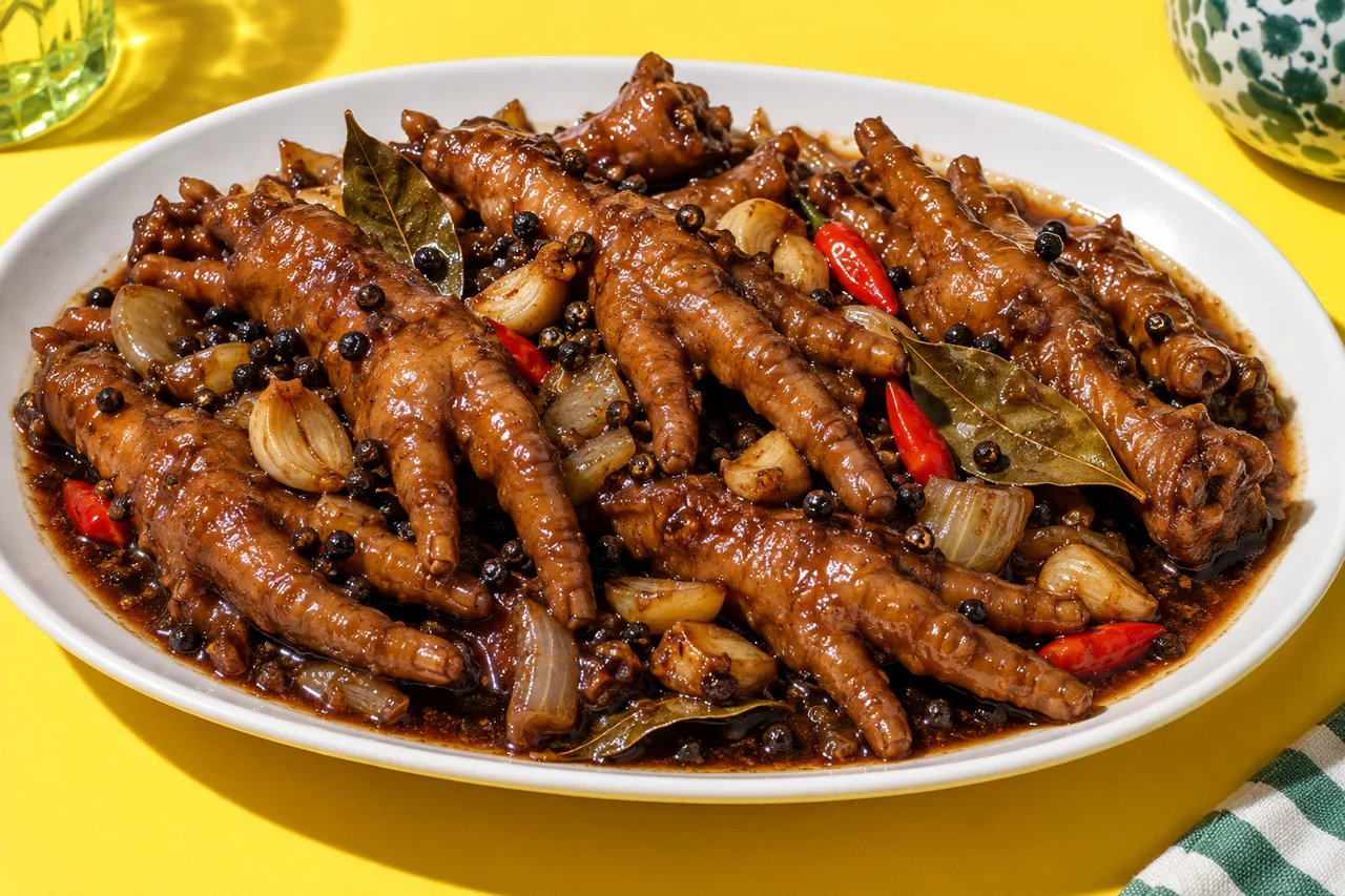 Adobo de pattes de poulet
