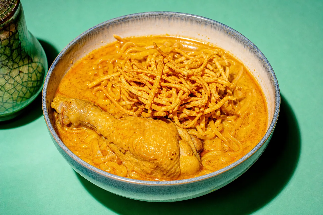 Khao soi (nouilles au curry du Nord de la Thaïlande)