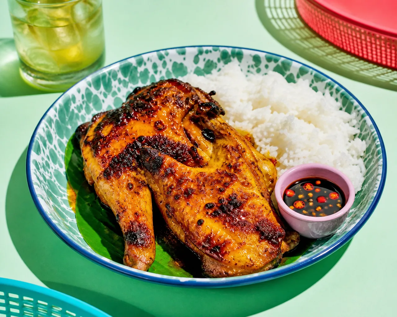 Chicken inasal (poulet grillé mariné philippin)