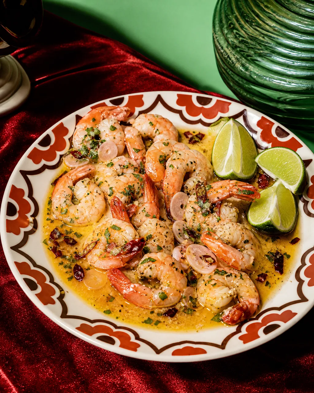 Camarones al mojo de ajo (crevettes mexicaines à l'ail confit)