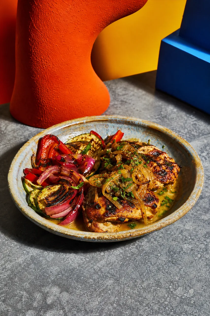 Poulet yassa grillé au barbecue