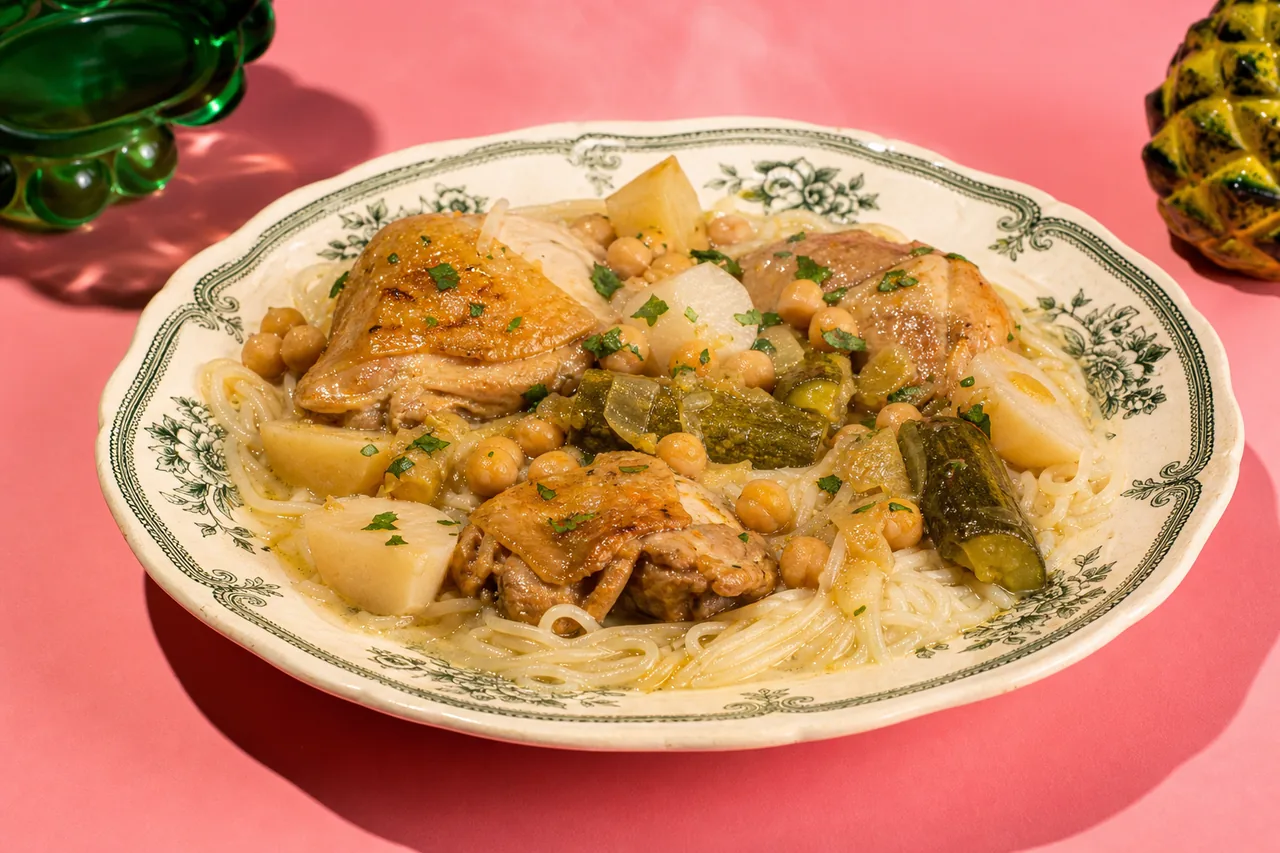Rechta algéroise au poulet