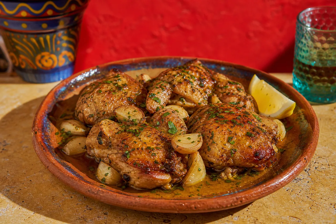 Pollo al ajillo